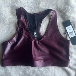 Noli Yoga Liquid Elevate Bra in wine color